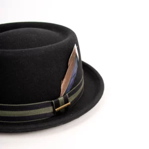 Stetson Pork Pie Woolfelt mit Entenfeder