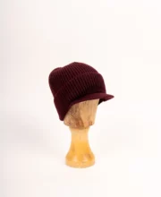 Grote Strickmütze mit Schirm aus Wolle