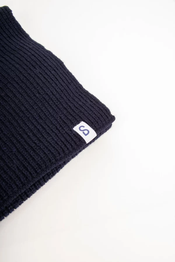 Grote soft gerippter Strickschal GOTS