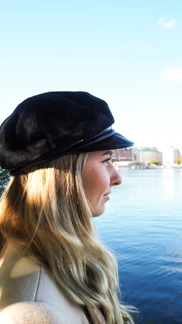 Seeberger Ballonmütze Veloursleder