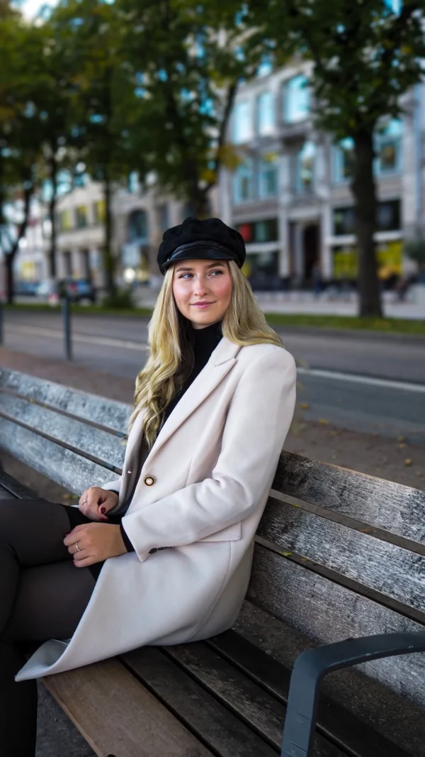 Seeberger Ballonmütze Veloursleder