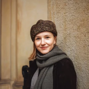 Atelier Falkenhagen Celine Grote soft gerippter Strickschal GOTS