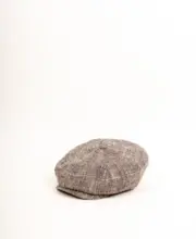 Stetson 8-Panel Cap Silk/Linen Herringbone