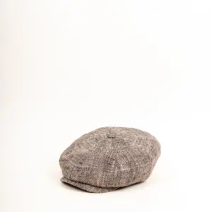 Stetson 8-Panel Cap Silk/Linen Herringbone