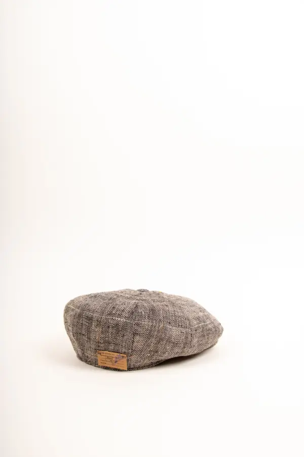 Stetson 8-Panel Cap Silk/Linen Herringbone