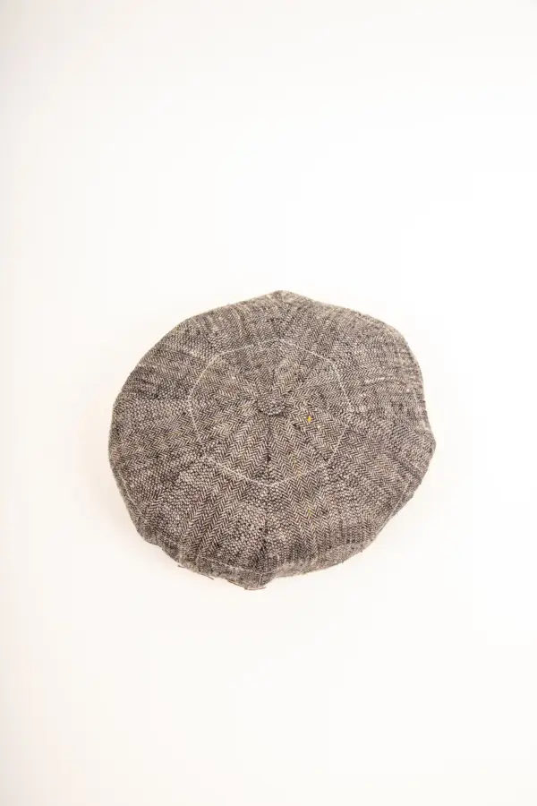 Stetson 8-Panel Cap Silk/Linen Herringbone
