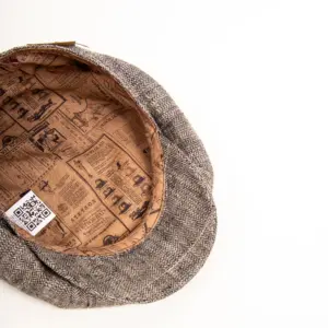 Stetson 8-Panel Cap Silk/Linen Herringbone