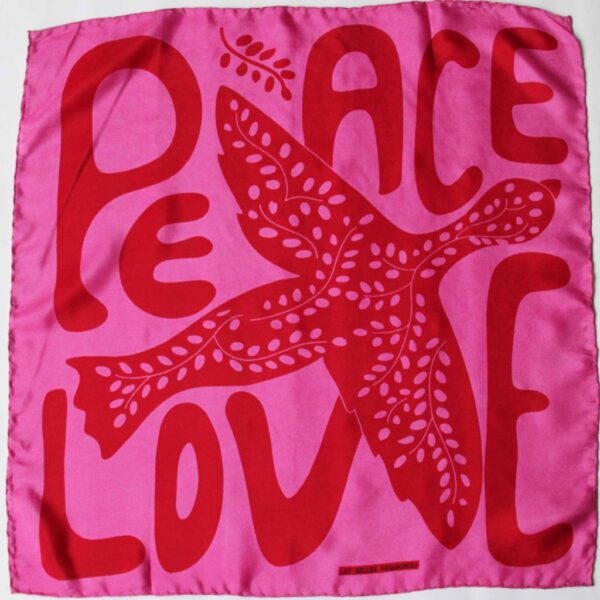 Les belles Vagabondes Mini Foulard Peace and Love