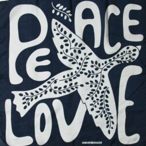 Les belles Vagabondes Mini Foulard Peace and Love