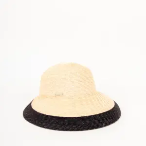 Seeberger Glocke Strohborte mit Kontrastkante