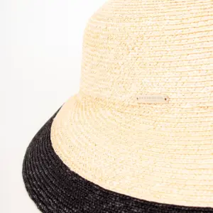 Seeberger Glocke Strohborte mit Kontrastkante