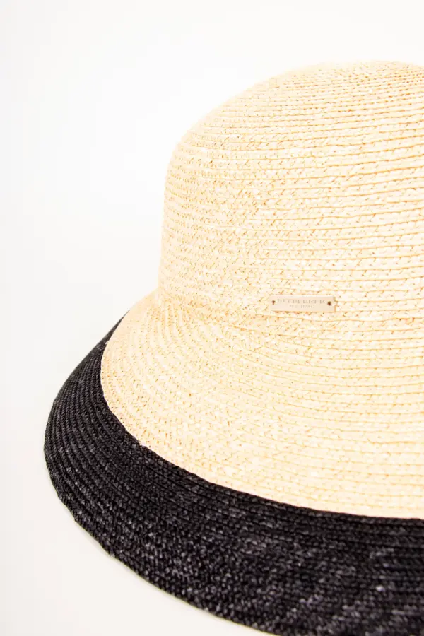 Seeberger Glocke Strohborte mit Kontrastkante