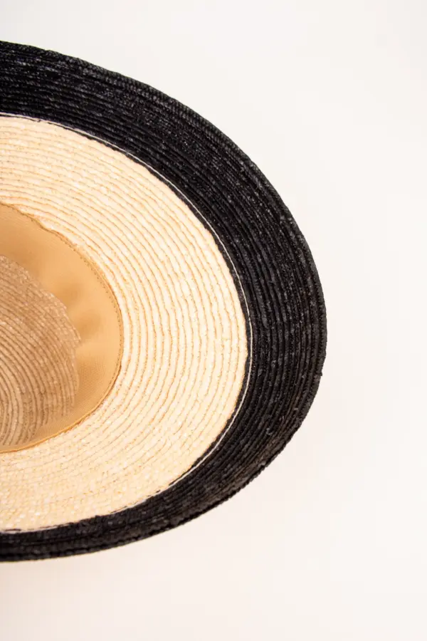 Seeberger Glocke Strohborte mit Kontrastkante