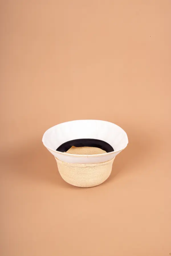 Seeberger Stoff Glocke mit Papierbortenkopf