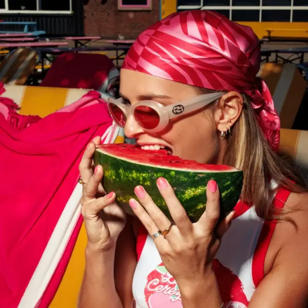 Old Habits Die Hard Bandana Pink Sunset