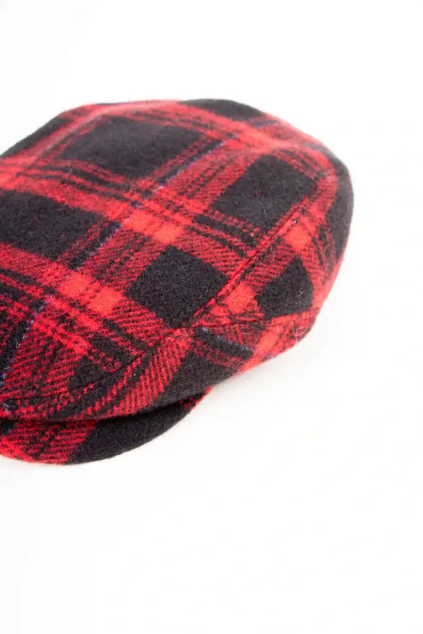 JJ Hats Driver Cap Wool Kariert JJ Hats Driver Cap Wool Kariert