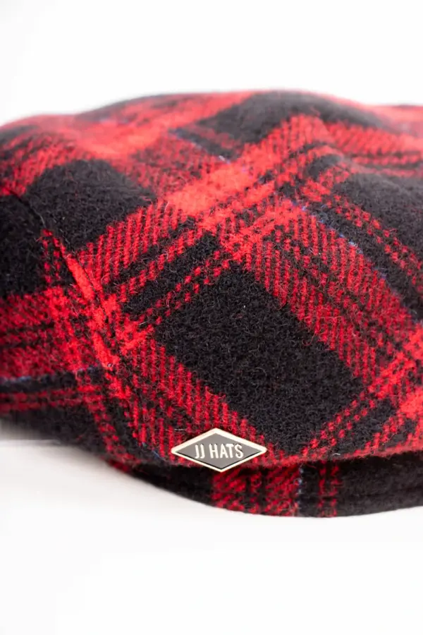 JJ Hats Driver Cap Wool Kariert JJ Hats Driver Cap Wool Kariert