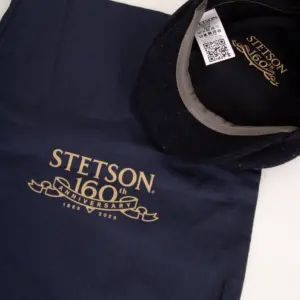 Stetson Kent Harris Tweed 160 Years Mützen-Säckchen