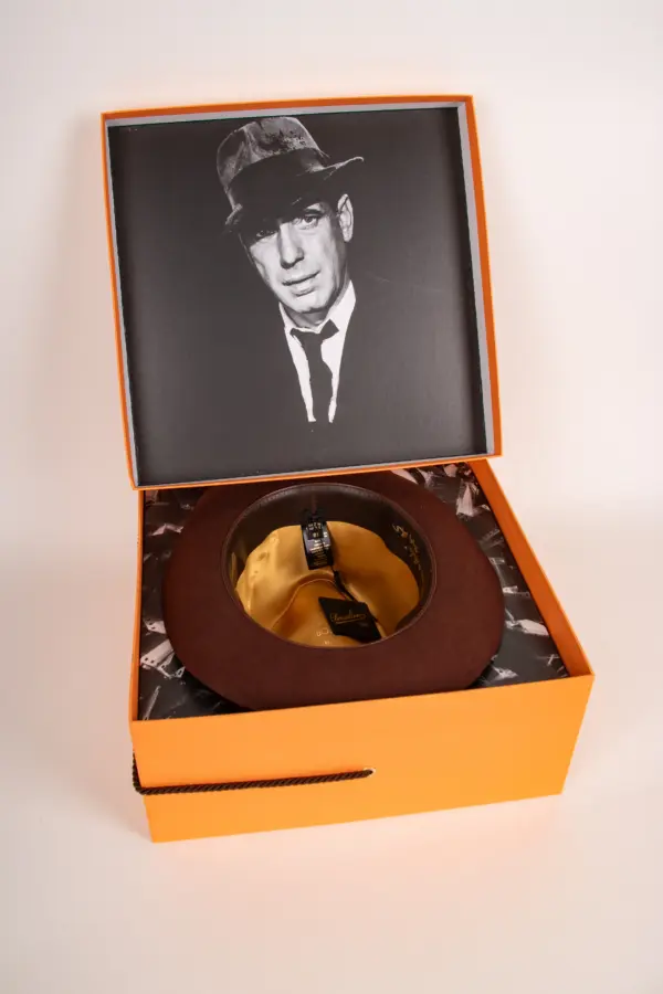 Borsalino Fedora The Bogart Cut 7 Hutschachtel offen