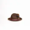 JJ Hats Fedora Lite Felt Dunkelbraun