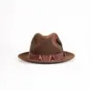 JJ Hats Fedora Lite Felt Dunkelbraun Ansicht frontal