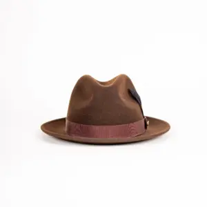 JJ Hats Fedora Lite Felt Dunkelbraun Ansicht frontal