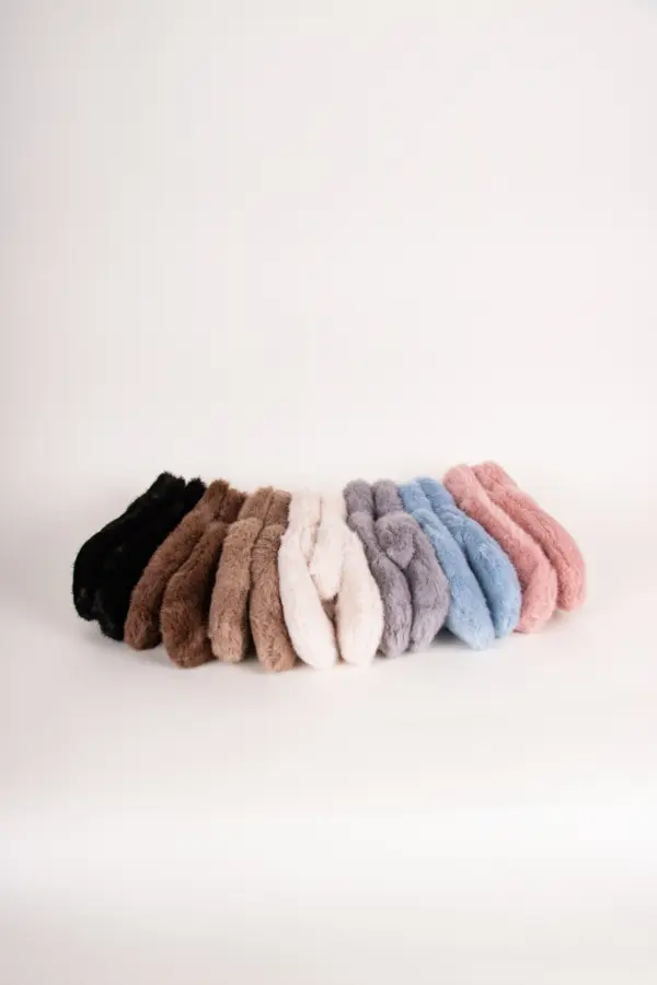 Kama Fäustlinge Fake Fur alle Farben