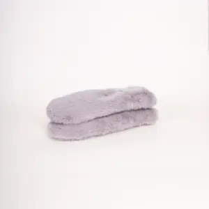 Kama Fäustlinge Fake Fur Grau