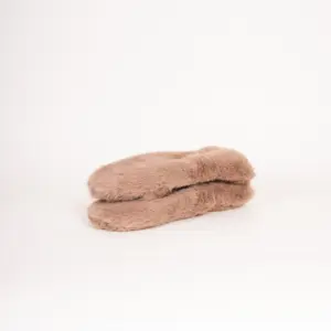 Kama Fäustlinge Fake Fur Taupe