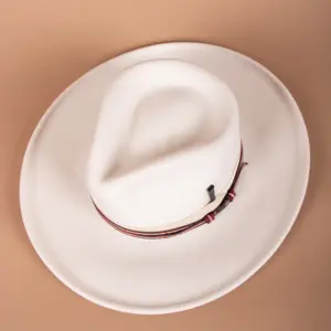 Bailey Klinger Filzhut Off-White Ansicht von oben