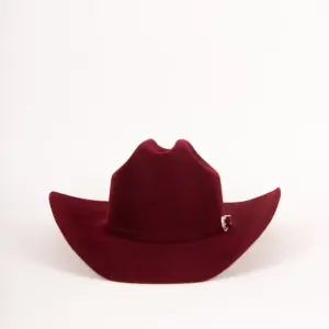Bailey Lightning 4x Cowboyhut in Bordeau Rot von vorne
