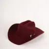 Bailey Lightning 4x Cowboyhut in Bordeau Rot Ansicht vorne links