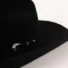 Bailey Luzerne Western Hat Bailey Luzerne Western Hat Schwarz Detailaufnahme Hutband