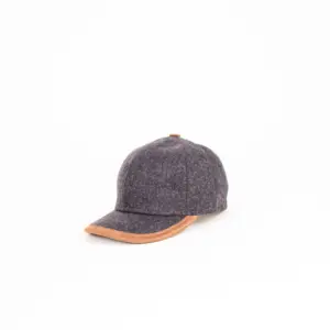 Fiebig Baseballcap Schurwolle Ohrenklappen Anthrazit