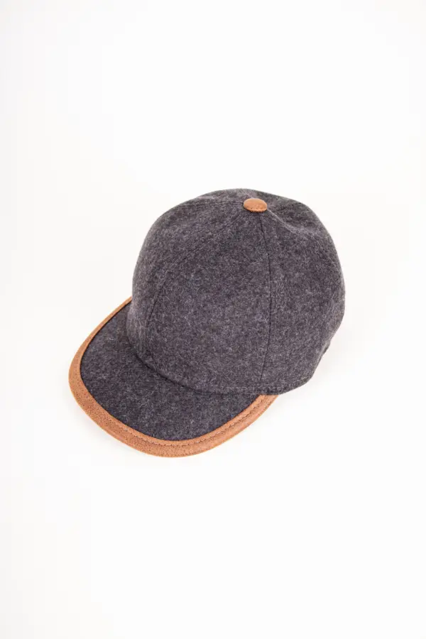 Fiebig Baseballcap Schurwolle Ohrenklappen Fiebig Baseballcap Schurwolle Ohrenklappen Anthrazit