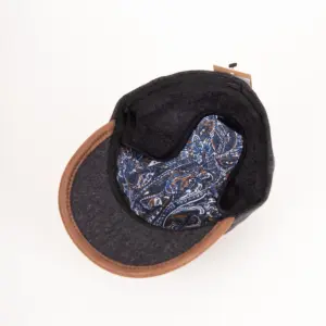 Fiebig Baseballcap Schurwolle Ohrenklappen Bordeaux