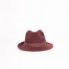 JJ Hats Fedora Lite Felt Bordeaux