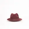 JJ Hats Fedora Lite Felt Bordeaux