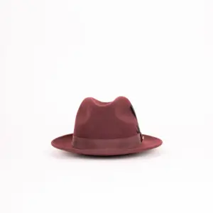 JJ Hats Fedora Lite Felt Bordeaux