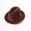 JJ Hats Fedora Lite Felt Bordeaux