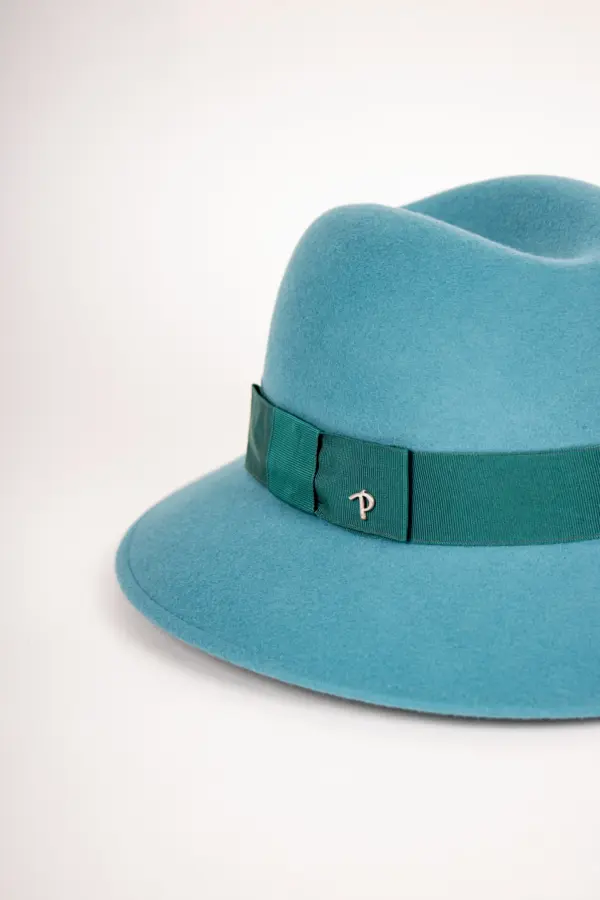 Panizza Delia mit abgenähtem Rand Petrol