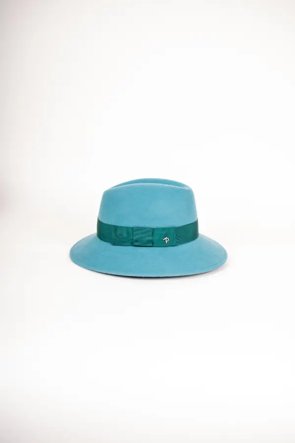 Panizza Delia mit abgenähtem Rand Petrol