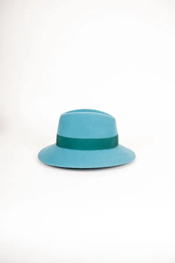 Panizza Delia mit abgenähtem Rand Petrol