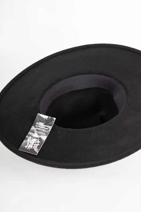Webahats Isa Velourfilzhut Schwarz