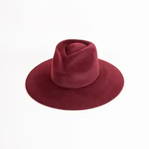 Webahats Isa Velourfilzhut Bordeaux