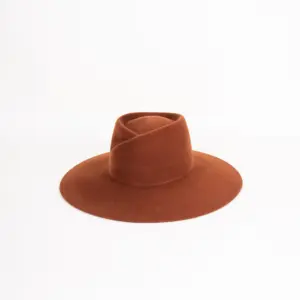 Webahats Fleur Velourfilzhut Cognac