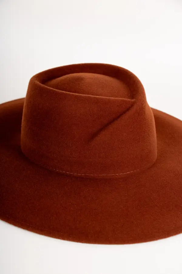 Webahats Fleur Velourfilzhut Cognac