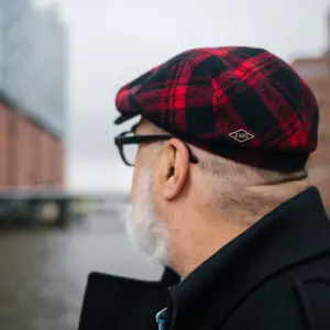 JJ Hats Driver Cap Wool Kariert