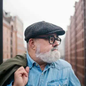 JJ Hats 8-Panel Cap Harris Tweed