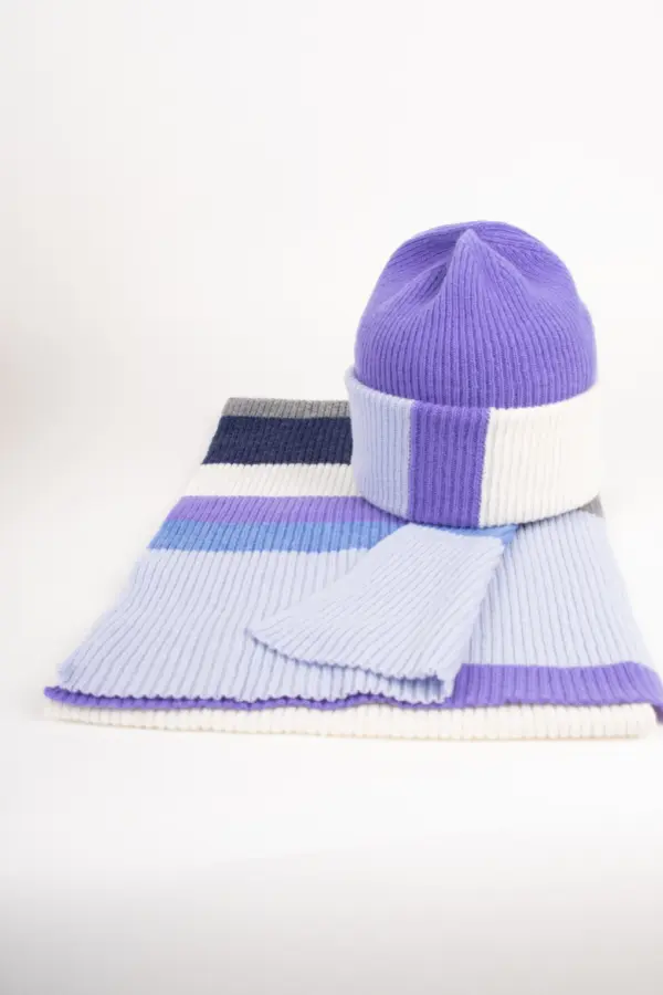 Grote Strickmütze Farbmix extrafein